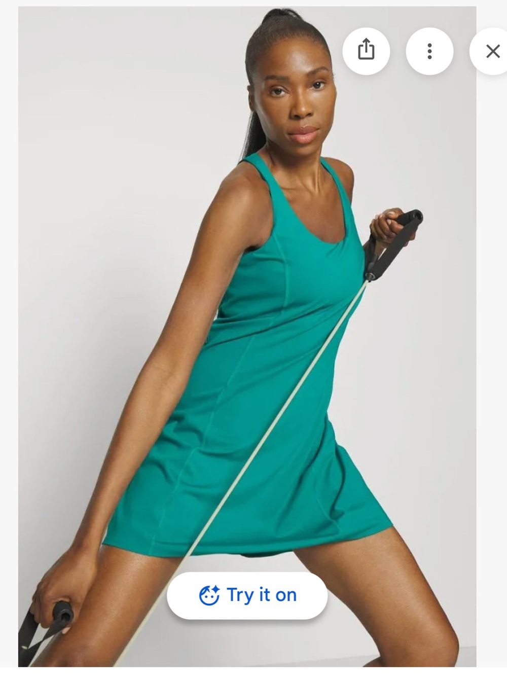 Athleta Active Mini Dress in Teal Green